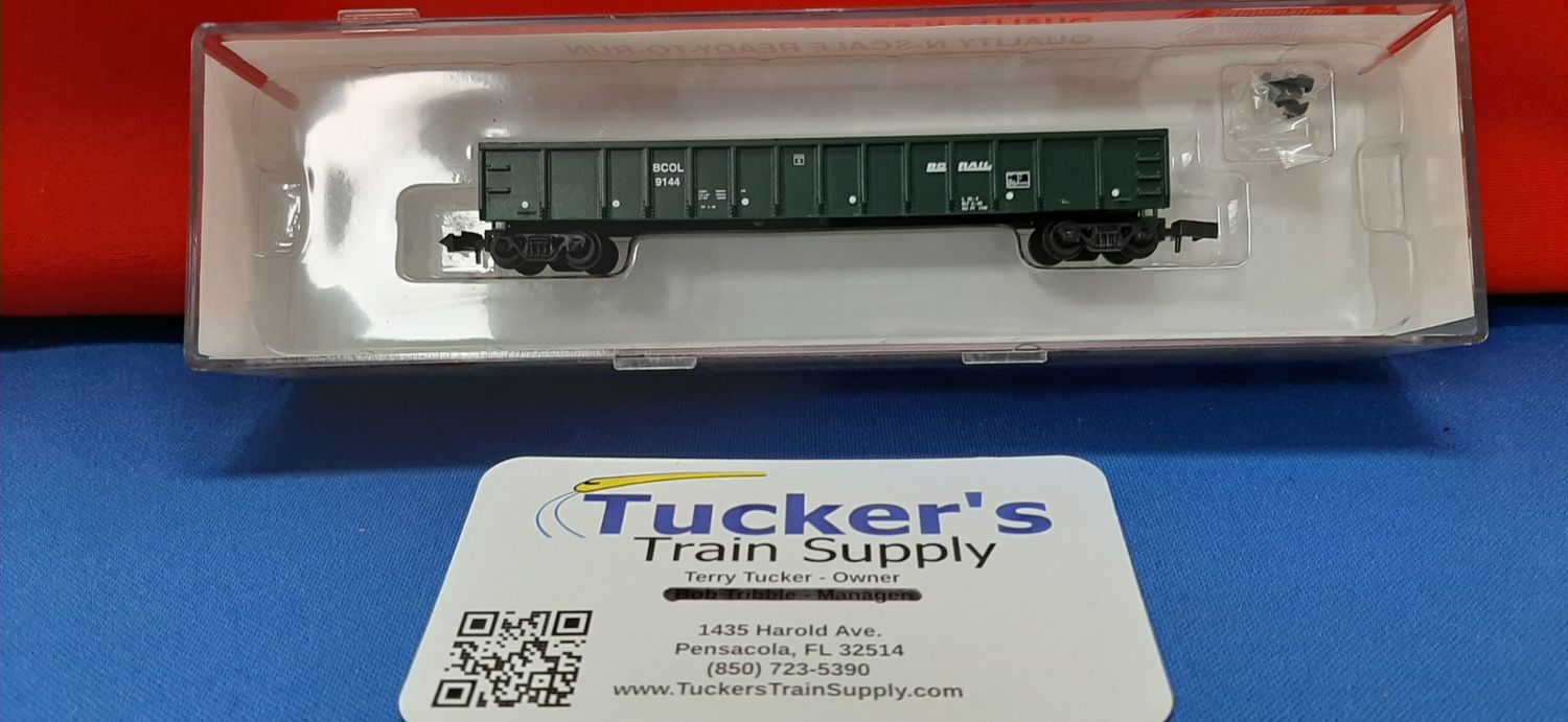 Roundhouse N 84002 50' Thrall Mill Gondola BC Rail Road #BCOL9144