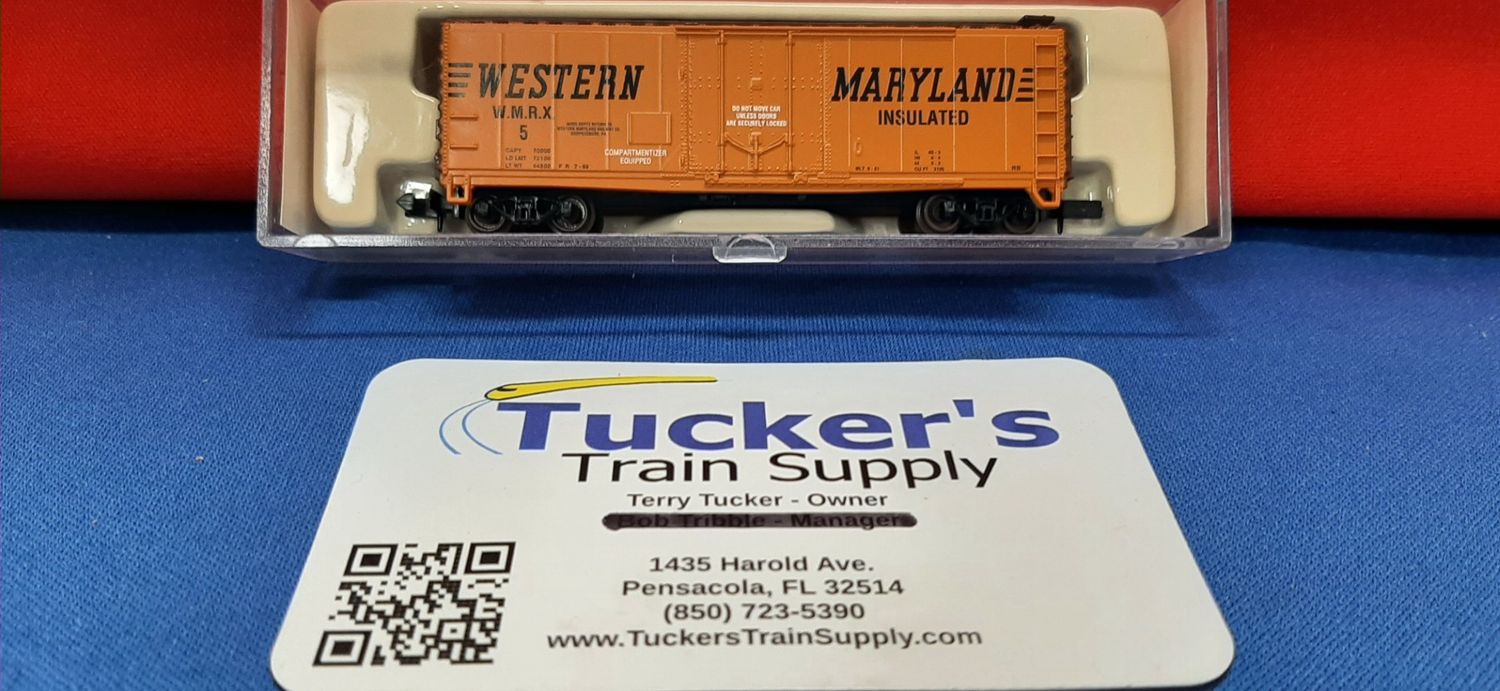 Atlas N 33051 40' Insulated Plug Door Western Maryland Road #WMRX 5