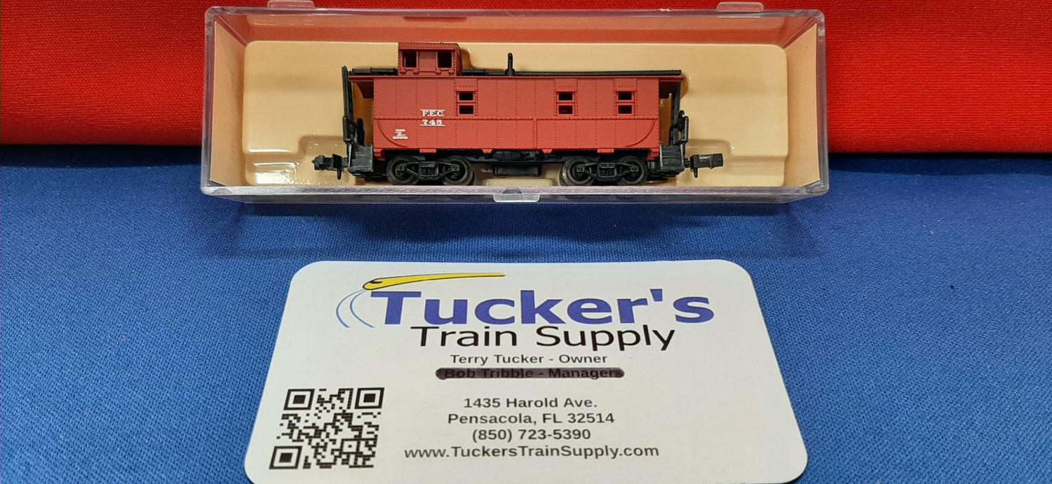 Life Like N 7720 Rear Coupla Caboose FEC Road #745