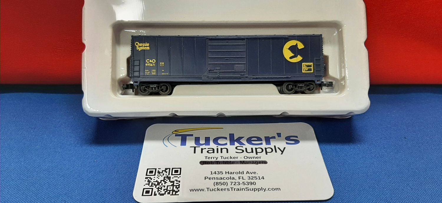 Industrial N Box Car C&amp;O Road #495671