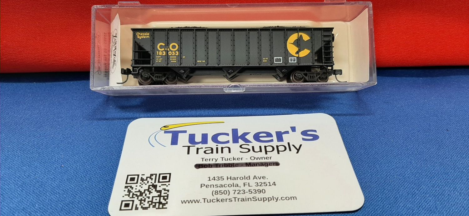 Atlas N 32883 90 Ton Hopper Chessie C&amp;O Road #183053