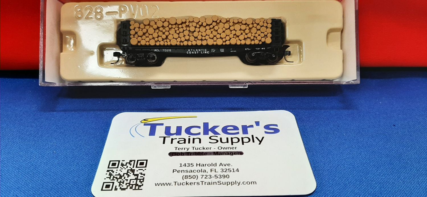 Atlas N 38314 GSC Pulpwood Flat w/Load ACL Road #70218