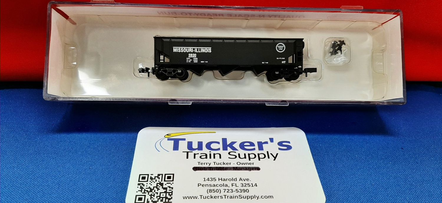 Roundhouse N 86203 40' 3-Bay Offset Hopper Missouri-Illinois Road #5930