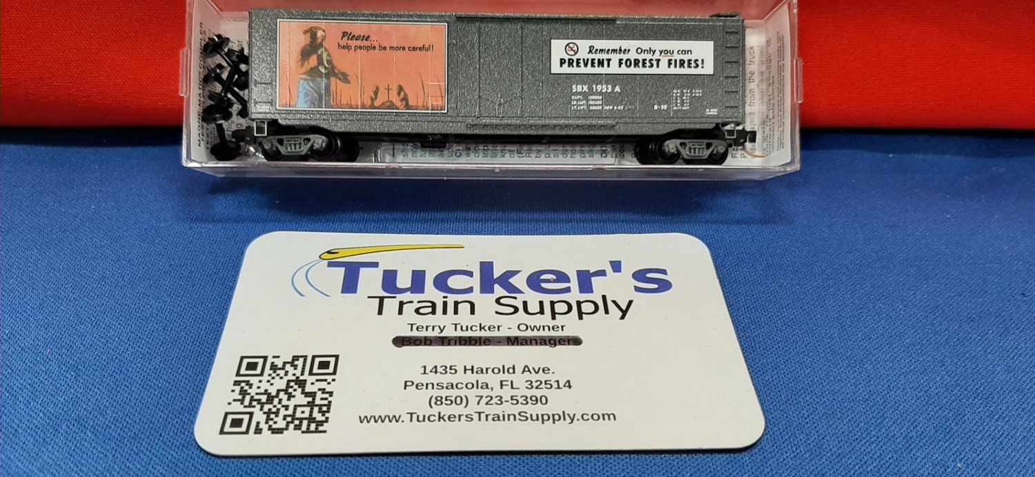 Micro-Trains 03200401 50' Standard Boxcar "Smokey Bear Forest Fire Prevention Car #1 Road #SBX1953A