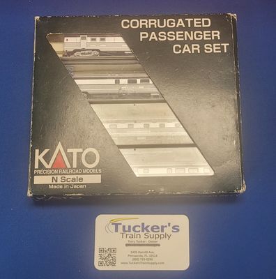 Used Kato 106-1501 N Corrugated Passenger Car Set Canadian Pacific (Set A)
