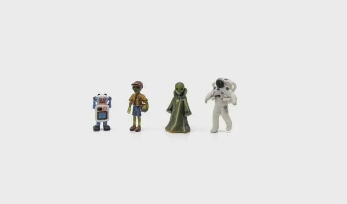 Woodland Scenics 2865 HO Sci-Fi Figures (4-Pack) Woodland Scenics 2865 HO Sci-Fi Figures (4-Pack)