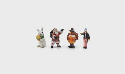 Woodland N 2873 Holiday Figures (4-Pack)