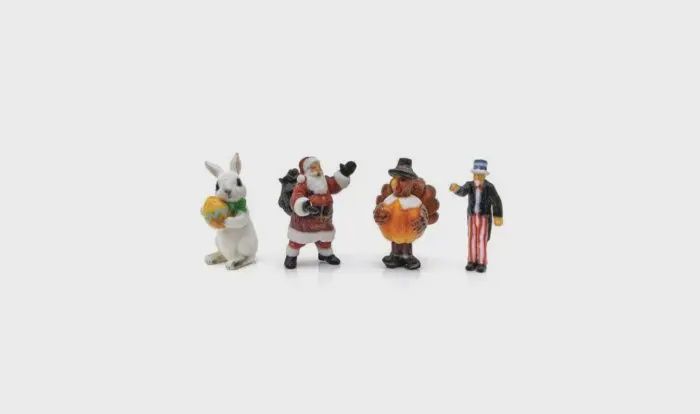Woodland Scenics 2868 HO Holiday Figures (4-Pack) Woodland Scenics 2868 HO Holiday Figures (4-Pack)