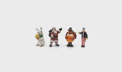 Woodland HO 2868 Holiday Figures (4-Pack)