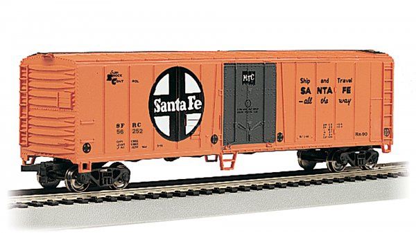 Used N Bachmann 50' Boxcar Santa Fe Road #SFRC 55360