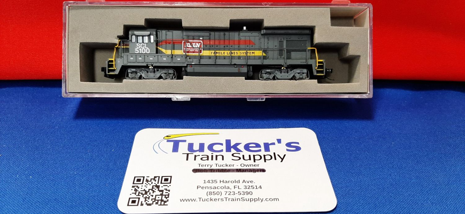 Used N Atlas 49740 B23-7 Locomotive SCL (Family Lines) Road #5100 (DC Only)