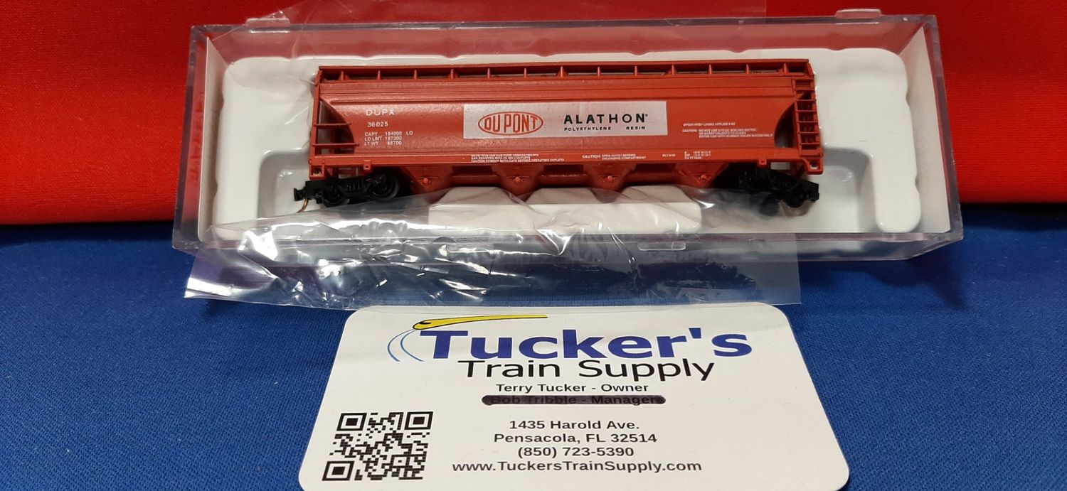 Used N Atlas 39672 Dupont ACF 4-Bay Covered Hopper Road #DUPX36025