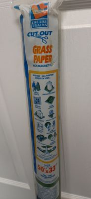 Life-Like Grass Paper #1151 Non-Magnetic - Roll  50" x 33"