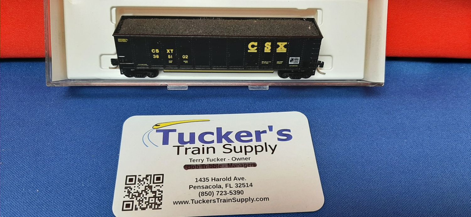Used N CSX Gondola w/ Coal Load #385102