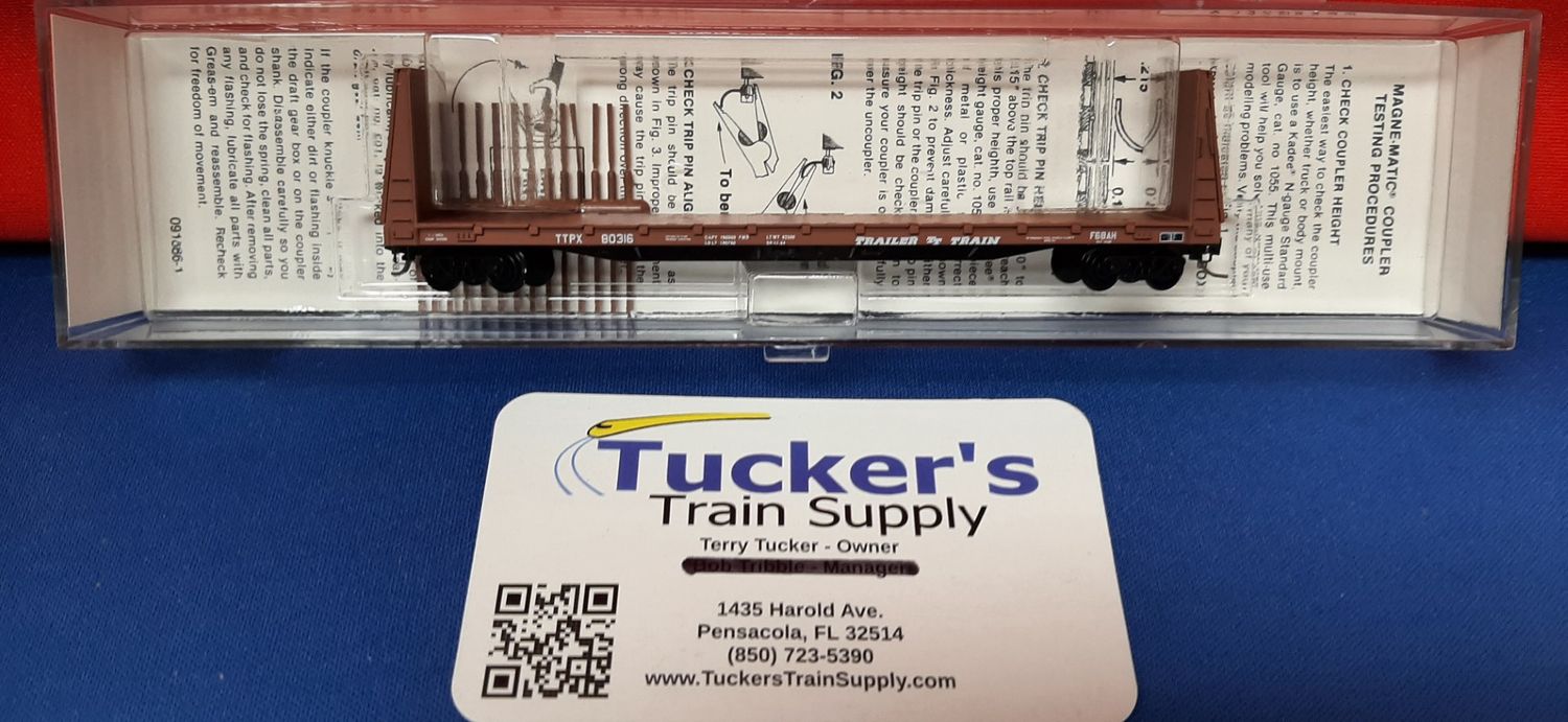 Used N Trailer Train Flat Car #80316