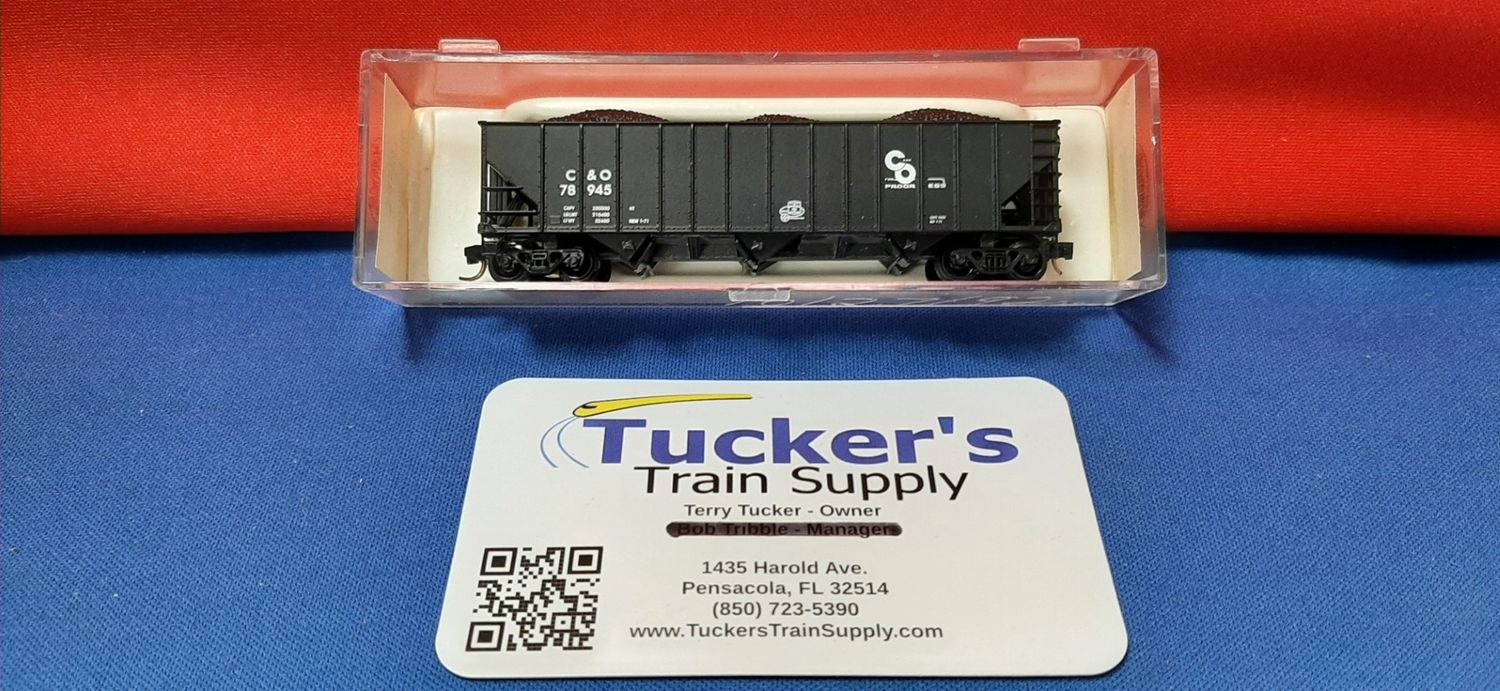 Used Atlas N 3291 CSX/C&amp;O 90 Ton Hopper Road #78945