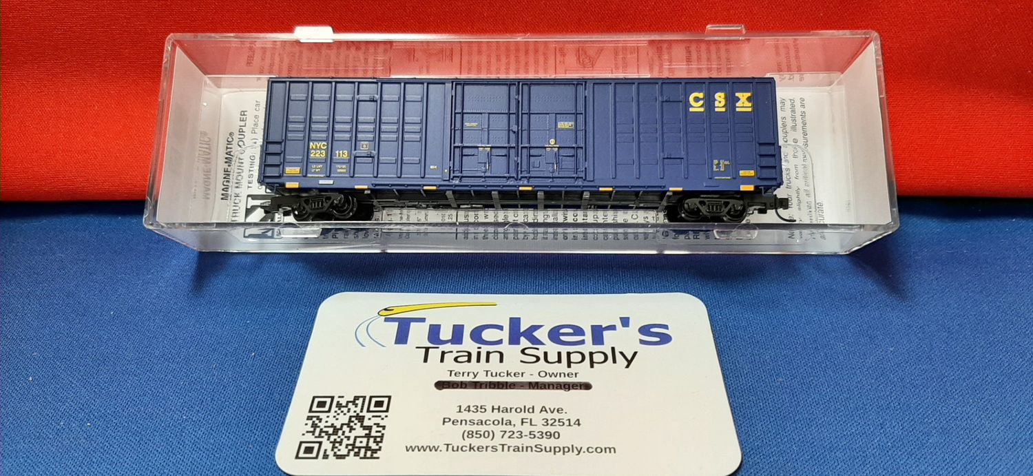 Micro-Trains N 10300170 CSX 60' Box Car, Excess Height, Double Plug Doors, Waffle Side (50th Anniversary Edition)