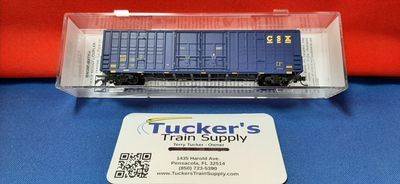 Micro-Trains N 10300170 CSX 60' Box Car, Excess Height, Double Plug Doors, Waffle Side (50th Anniversary Edition)