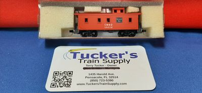 Used N Micro-Train CB&amp;Q Caboose # 14112