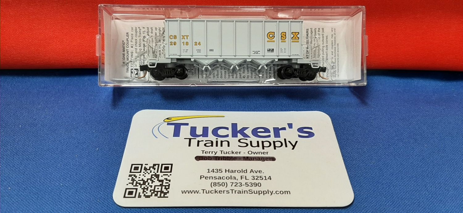 Micro-Trains N 12500101 CSX Transportation 43' Ortner Open Hopper w/Load Road # CSXT 291824