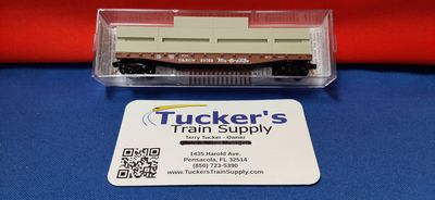 Micro-Trains N 04500060 D&amp;RGW 50' Flat Car, Fish Belly Side w/Load Car # D&amp;RGW 23022