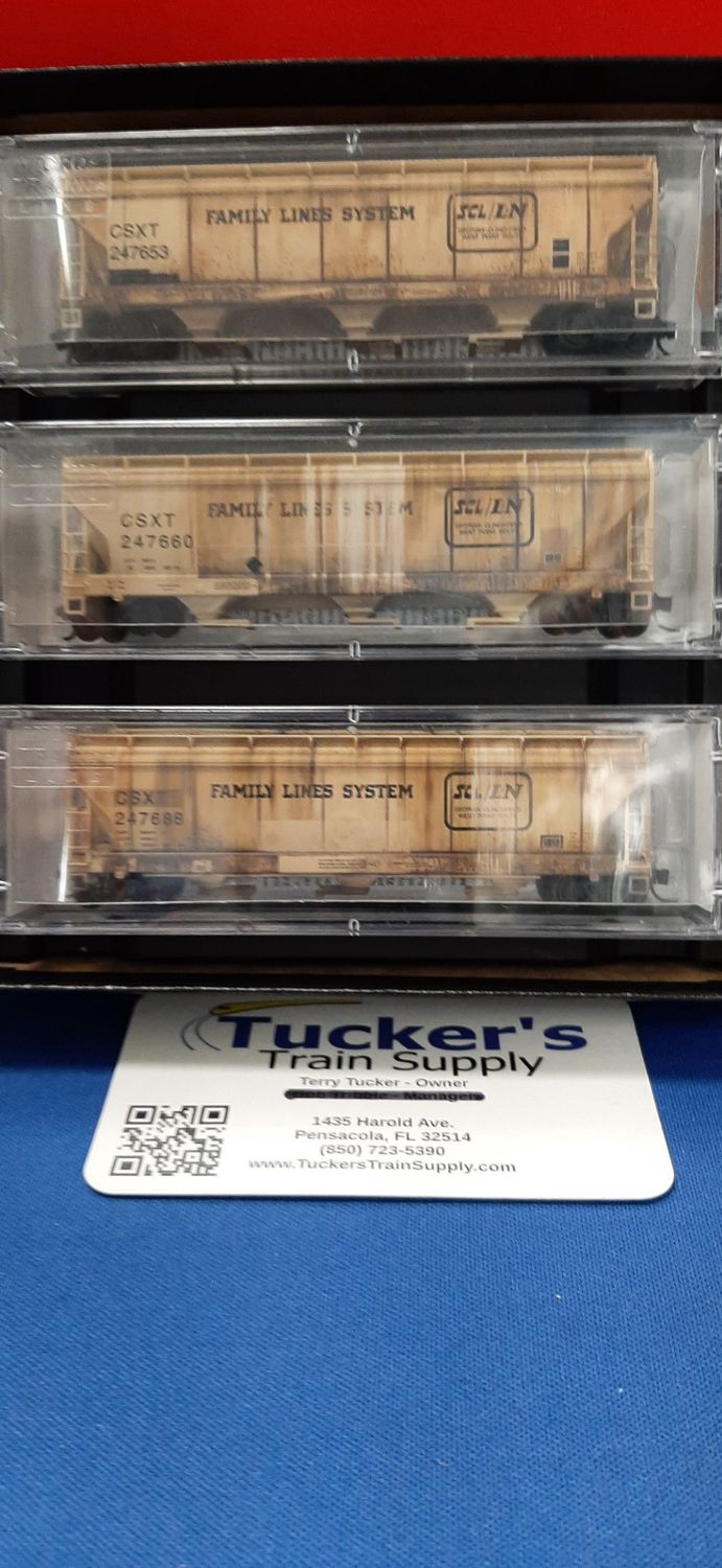 Micro-Trains N 99305610 CSX/ex-Family Lines System Road #'s 247653, 247660, 247688