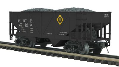 Used O MTH 20-95661 Erie 34' Composite Hopper Car w/ Coal Load