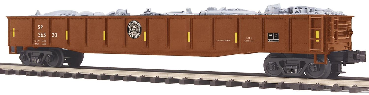 Used O MTH 20-95598 Southern Pacific Gondola Car w/ Junk Load