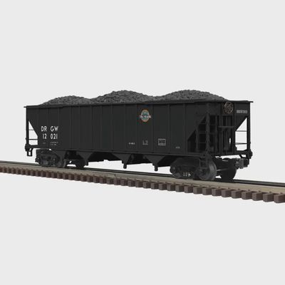 Used O Atlas 3001286-1 (3 Rail) D&amp;RGW 4 Bay Coal Hopper