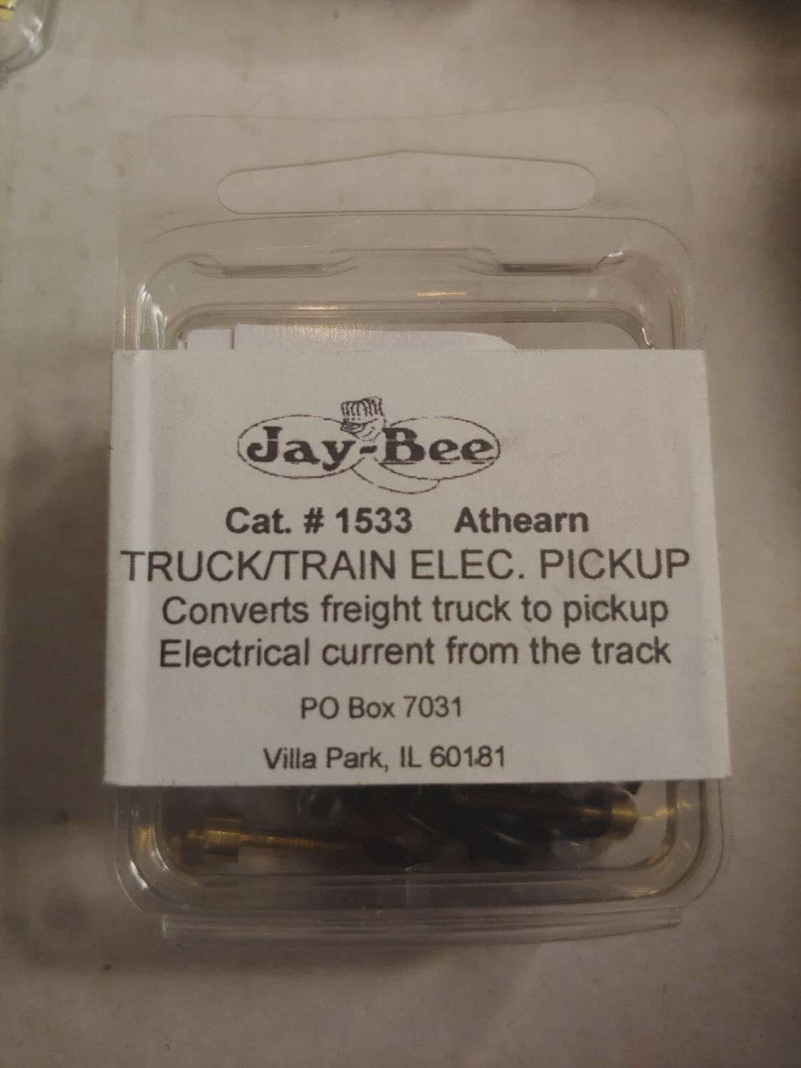 Jay-Bee 1533 JayBee Athearn Elec Track Truck Elec Pickup HO Scale Converts Freight Truck