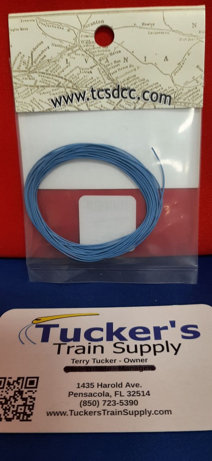 TCS 1201 10' 30AGW Decoder Wire (Light Blue)