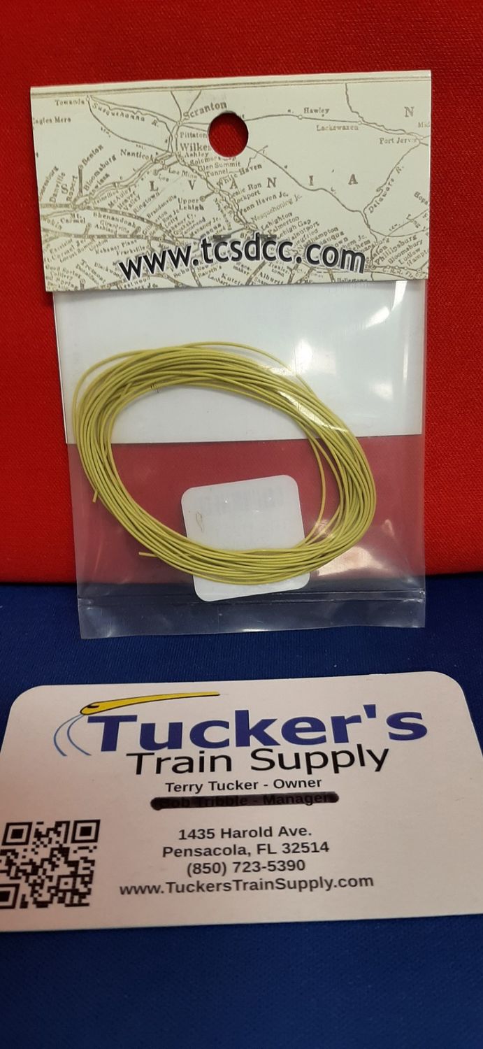 TCS 1199 10' 30AGW Decoder Wire (Yellow)