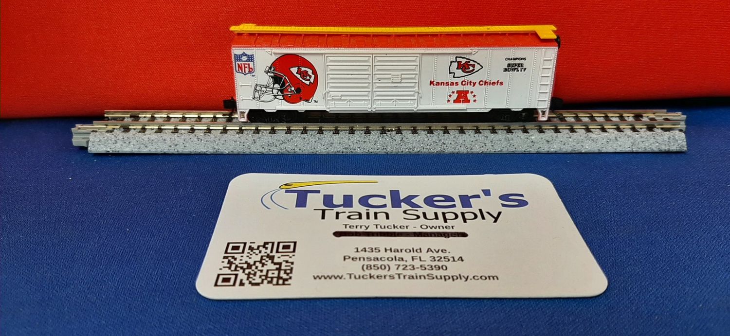 Used N Life-Like "Super Bowl IV" 50' Boxcar "Kansas City Chiefs"