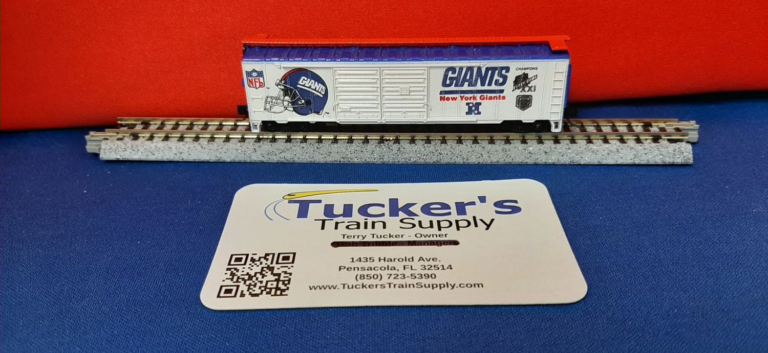 Used N Life-Like 50' Boxcar "New York Giants" Super Bowl XX1