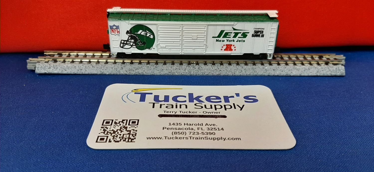 Used N Life-Like 52' Boxcar "New Your Jets" Super Bowl III