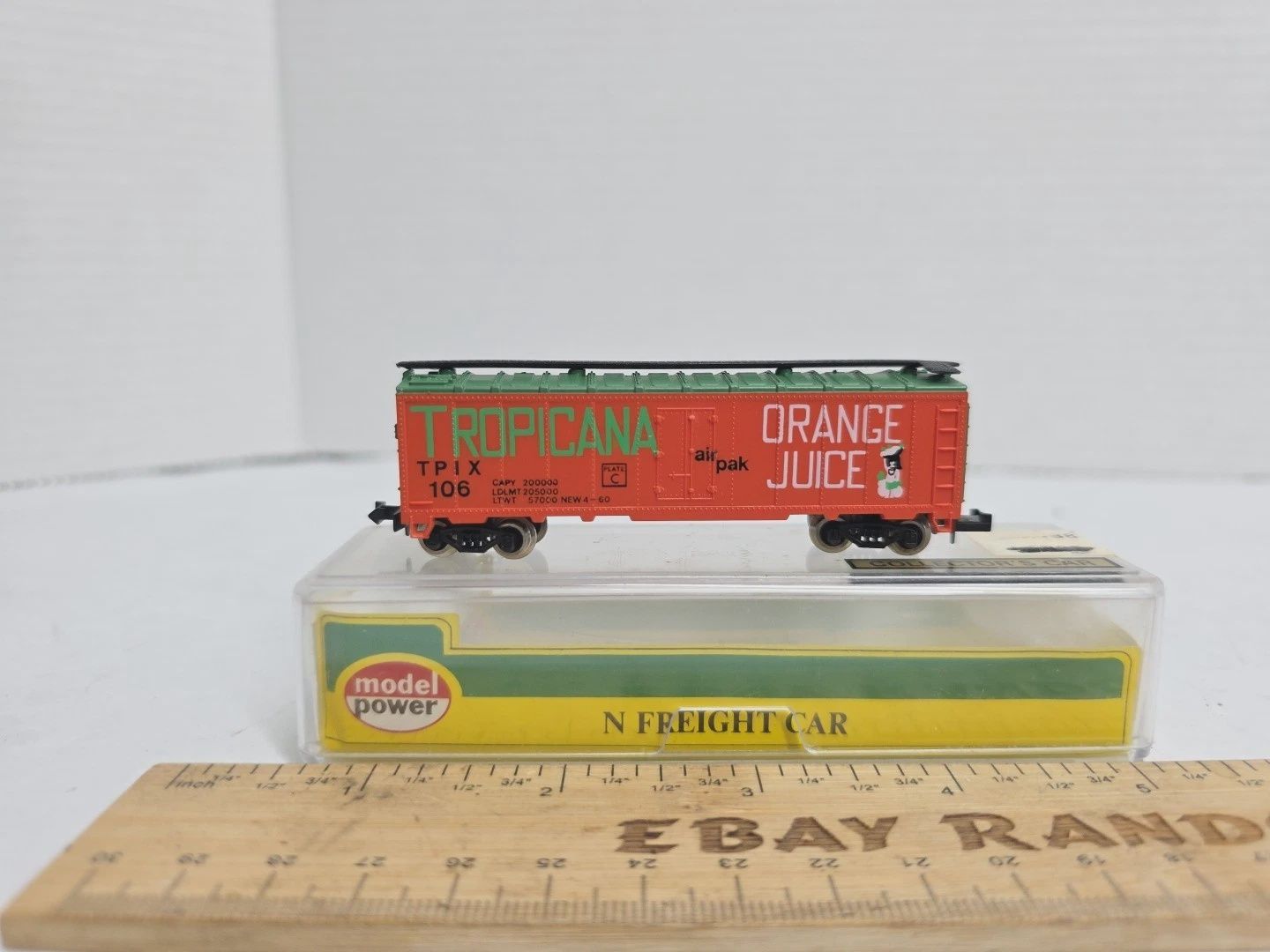 Used N Model Power 3726 40' Boxcar Tropicana Road #TPIX 106