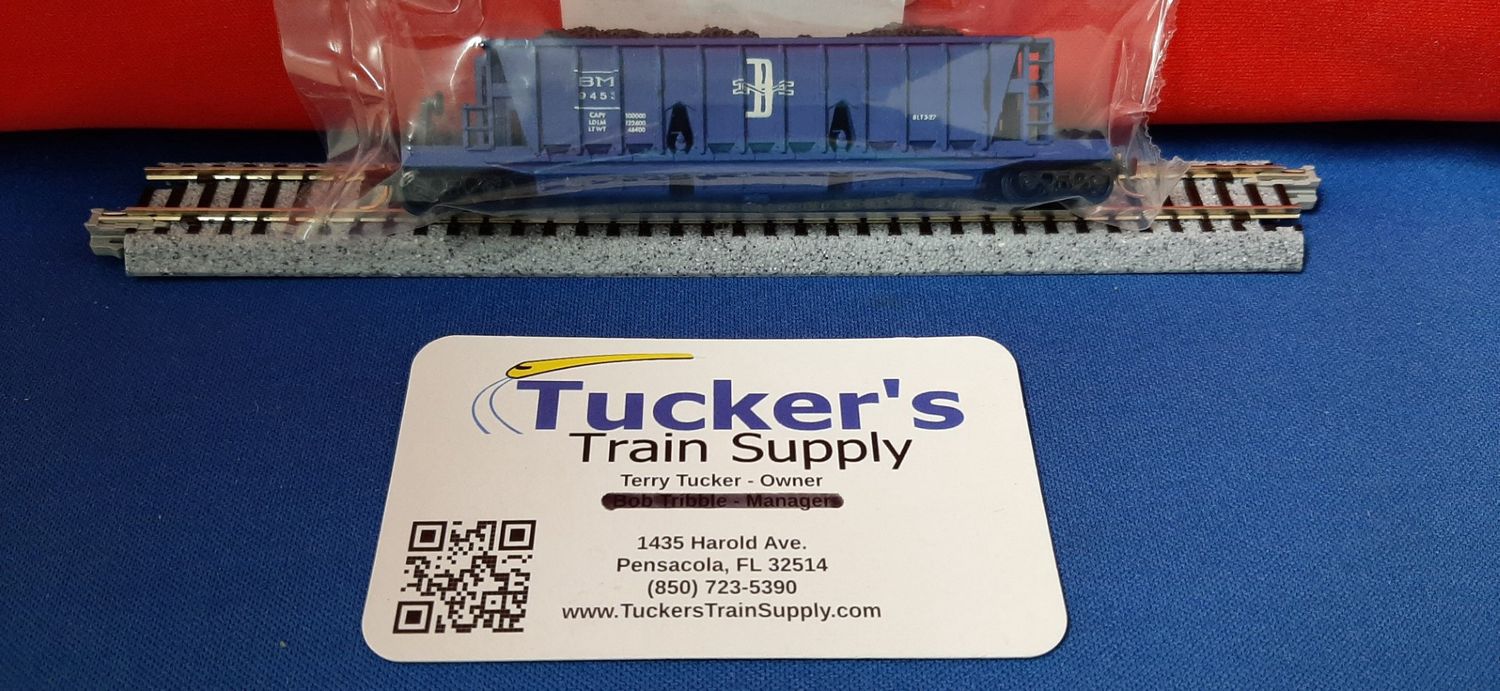 Used N Trix #BM9453 6-Bay Longitudinal Hopper w/ Coal Load C8