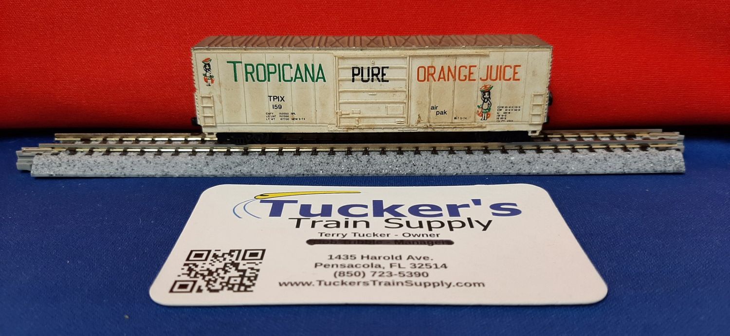 Used N Atlas 52' Refrigerated Boxcar Tropicana Purer Orange Juice Road #TPIX 159