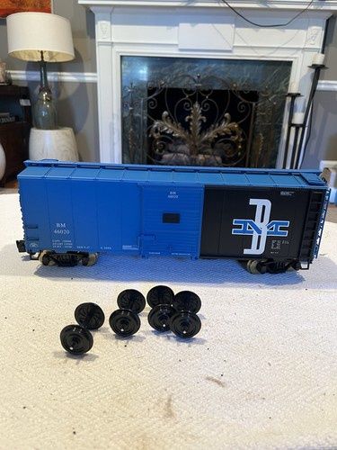 Used #1 Gauge Aristo-Craft ART-46020 B&amp;M Steel Boxcar