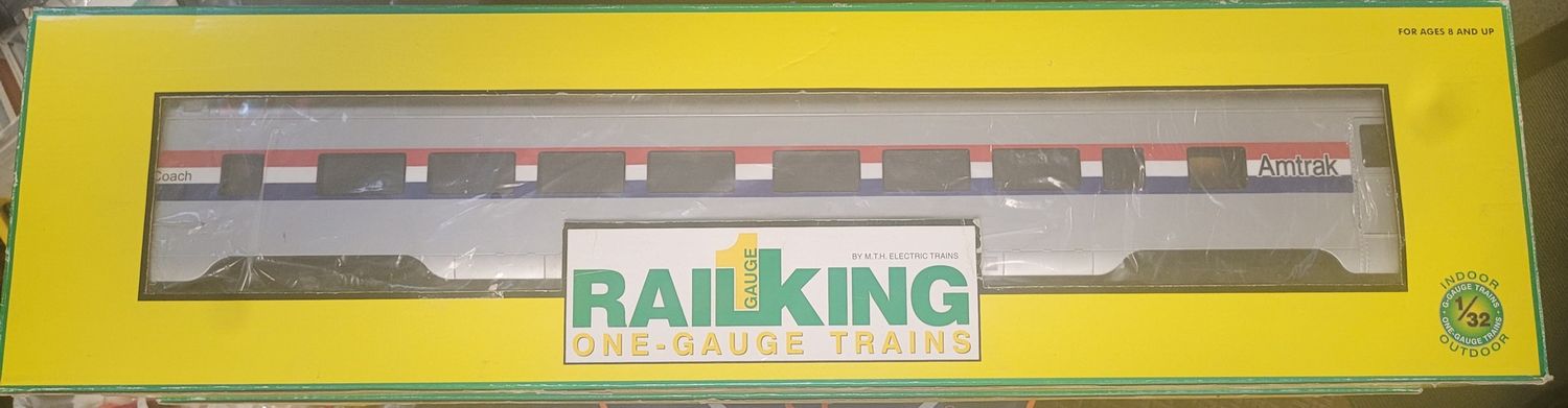 Used G MTH 70-65005-B Amtrak 70' Streamlined Coach