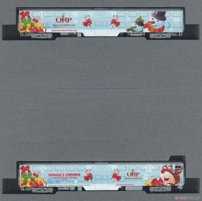 Kato N 106-2016A 2016 Operation North Pole Christmas Train 2-Car Add-On Set