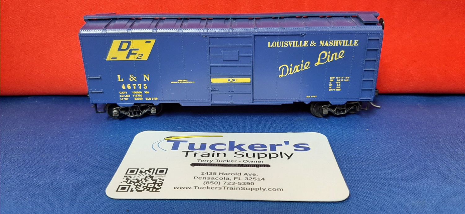 Used HO 40' Boxcar L&amp;N Dixie Line Road #46775