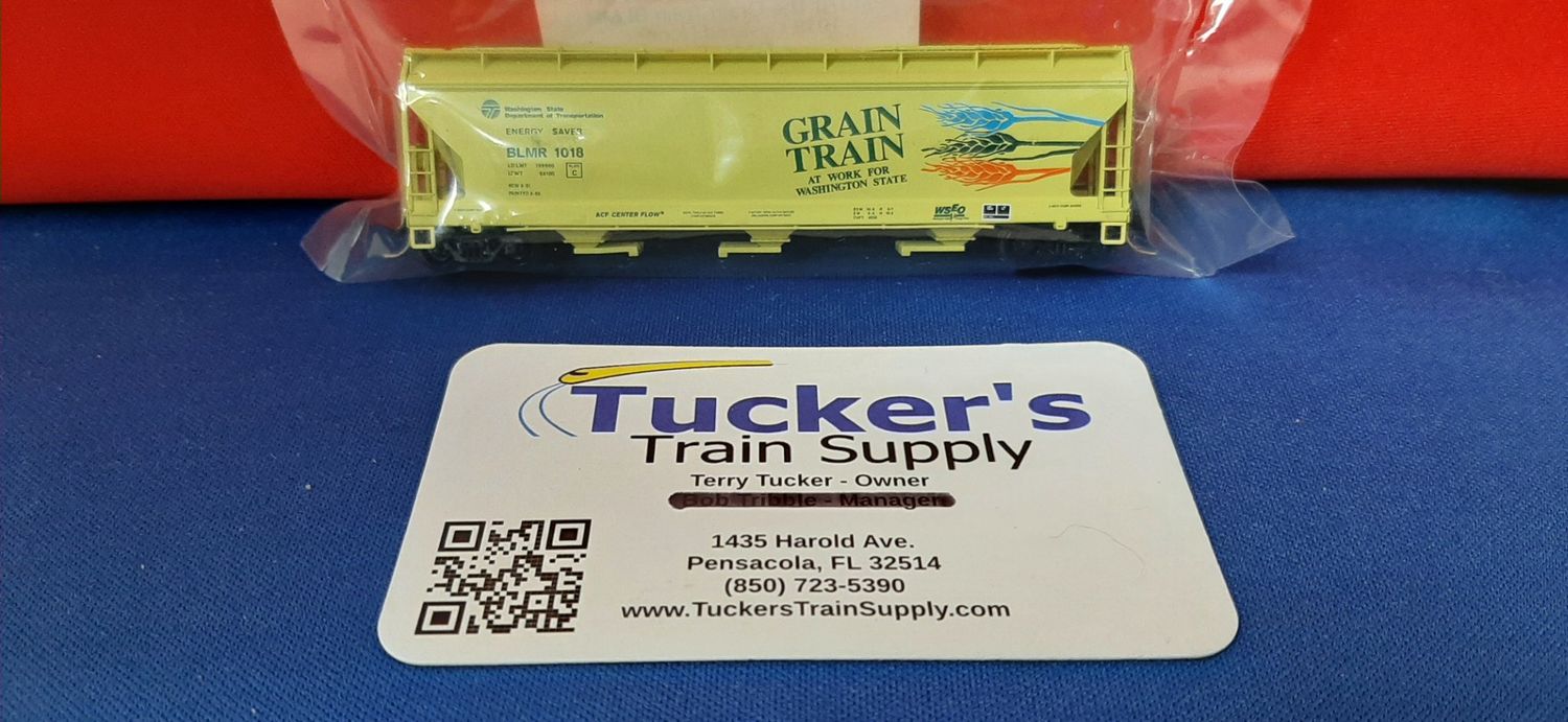 Used N Scale Micro Trains MTL 94070 The Grain Train BLMR 1018 Covered Hopper