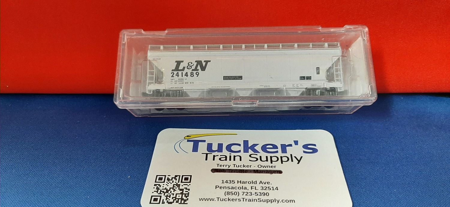 Used N PWRS L&amp;N ACF 3-Bay 4650 Covered Hopper Road #241489