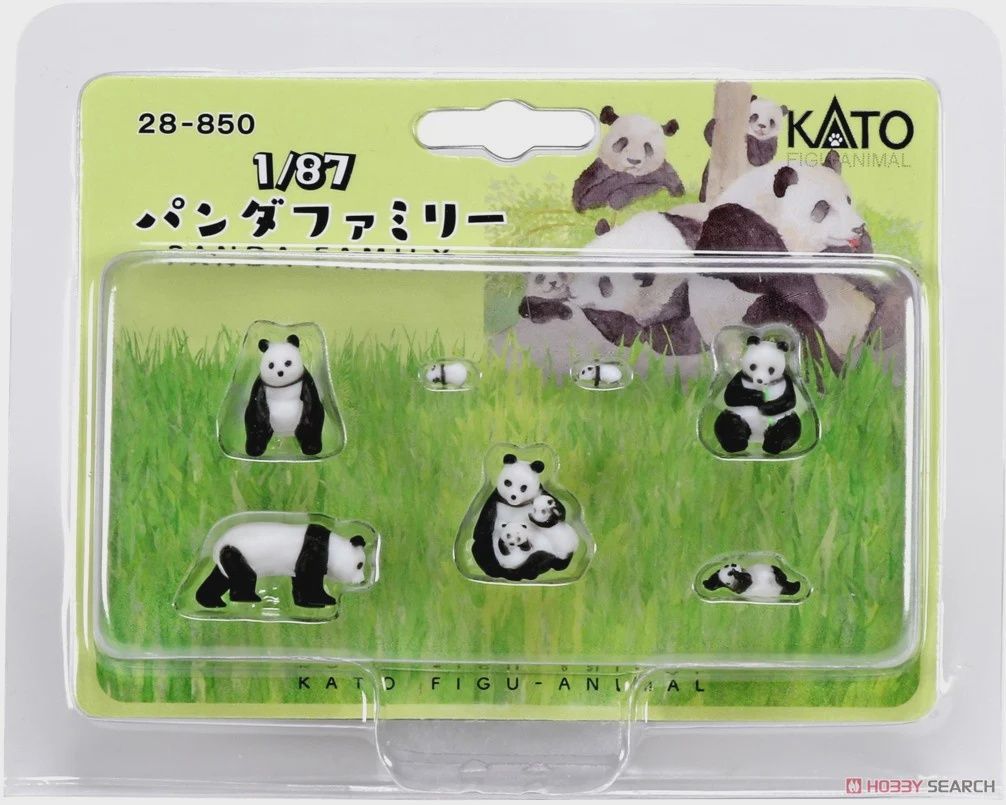 Kato HO 28-850 Panda Family 7pc