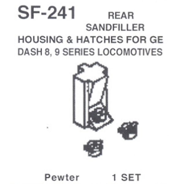 Details West HO SF-241 Rear Sand Filler Housing GE Dash 8, 9, AC's Series Locos