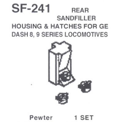 Details West HO SF-241 Rear Sand Filler Housing GE Dash 8, 9, AC's Series Locos