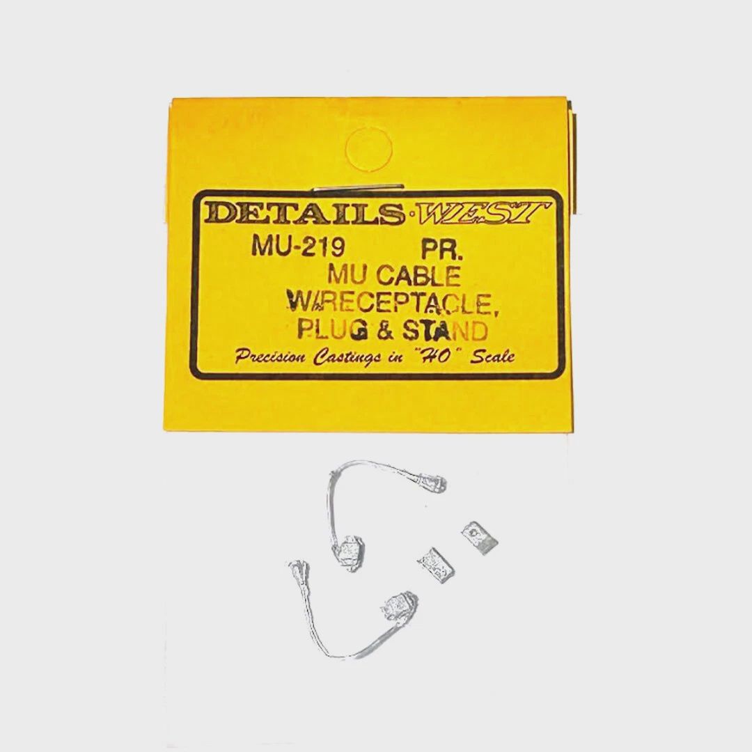 Details West HO MU-219 MU Cables -1 Each Receptacle Single-Plug &amp; Stand
