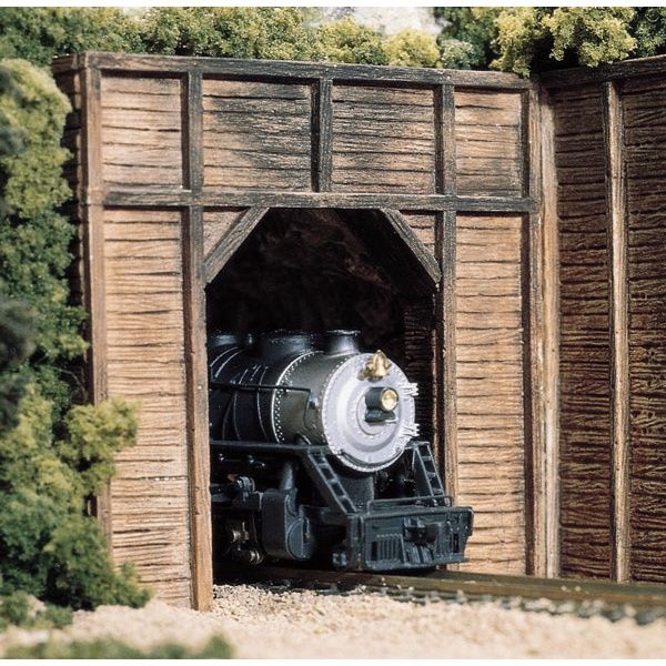Woodland N C1154 Tunnel Portals "Timber" Single Track