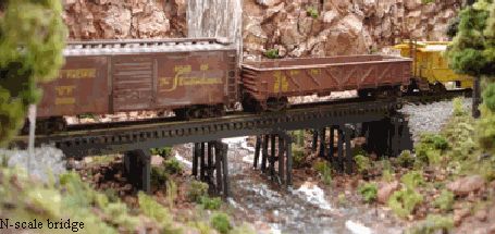 Blair Line N 067 Open Deck Timber Trestle